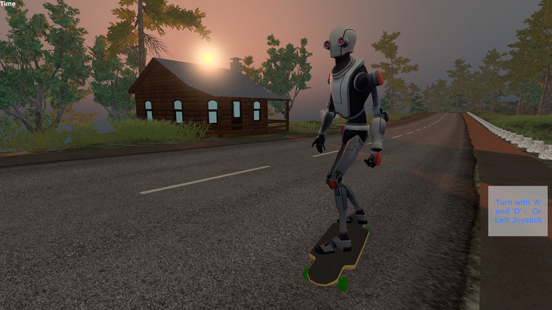 An image of downhill skater