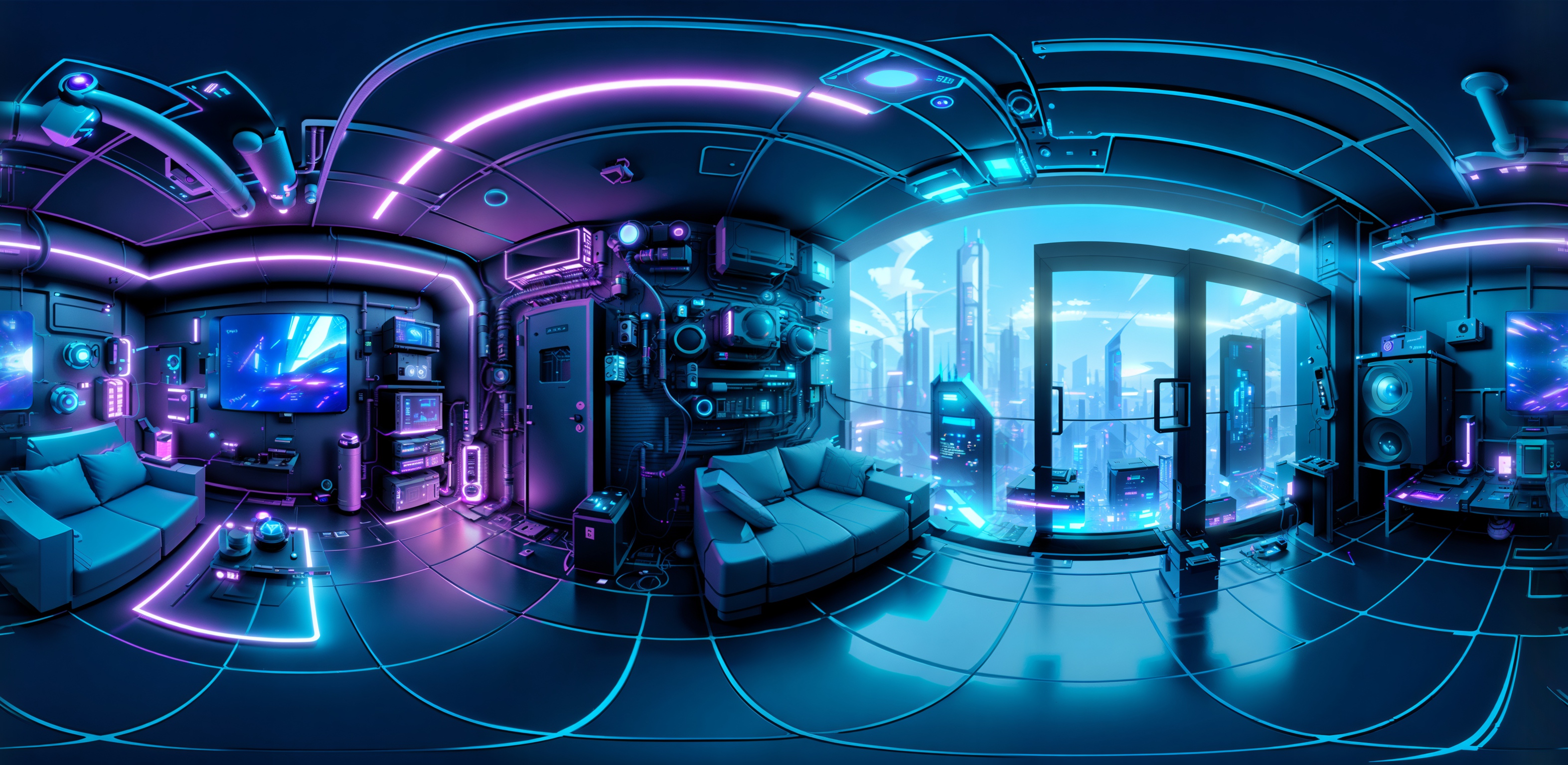 Sci-Fi Livingroom Panorama